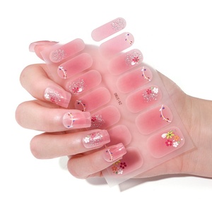 Nuevas Tiras de Uñas Florales Brillantes No Tóxicas de Primavera, Venta Caliente, Adhesivos DIY para Uñas al por Mayor - Product Image 5