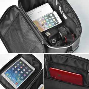 Sac de siège arrière de vélo multifonctionnel étanche 12L PU avec <span class=keywords><strong>porte</strong></span>-bagages à main compartiment à bagages pour vélo - Product Image 3