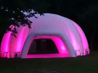 Chapiteau commercial gonflable de dôme de piscine de barre de discothèque d'événement de mariage tentes gonflables de glamping extérieures