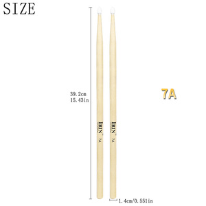 <span class=keywords><strong>Baquetas</strong></span> de batería <span class=keywords><strong>5A</strong></span> 7A <span class=keywords><strong>Baquetas</strong></span> de arce 1 par para batería de Jazz Batería electrónica Instrumento musical Percusión - Product Image 6