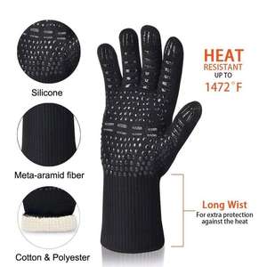 Guantes de Horno Resistentes al Calor para Barbacoa, 500-800 Grados, Protección Contra Fuego, Aislamiento Térmico para Microondas, Venta al Por Mayor - Product Image 4