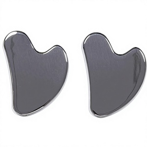 High Quality 304 Stainless Steel Facial Massage Gua Sha Stone Mirror <b>Polish</b> Finish for <b>Face</b> Care - Product Image 5