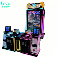 Machine de jeu vidéo de tir simulateur de divertissement à monnayeur, 2 joueurs, type Gun King, pour centres de jeux