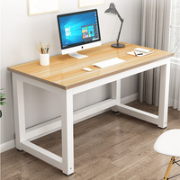 Bureau d'ordinateur rectangulaire de grande taille pour étudiant, table compacte pour ordinateur portable, bureau d'ordinateur de haute qualité pour la maison ou le bureau, en bois