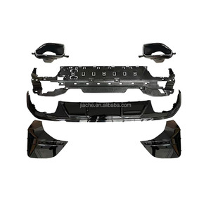 Parachoques trasero para coche BMW, kit de parachoques trasero de ABS con garganta trasera y soporte para serie 4 G26 425i <span class=keywords><strong>430i</strong></span> <span class=keywords><strong>M</strong></span> <span class=keywords><strong>Sport</strong></span> Sedan <span class=keywords><strong>2021</strong></span> + negro brillante - Product Image 4