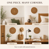 Décoration murale ronde en bois écologique, design nordique moderne minimaliste, motif tournesol, pour salle à manger, Pâques