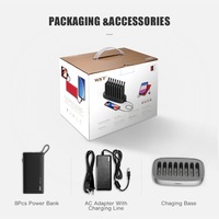 WST Multiple Power Bank Station Chargement Power Banks Station Chargeur portable Partagé 10000mah Power Bank