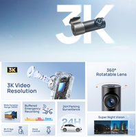 3K Clarity M310 Plus Kamera Dasbor Mobil 360 °   Lensa Dapat Diputar Super Night Vision Monitor Parkir 24 Jam Kontrol Aplikasi WiFi G-Sensor DVR