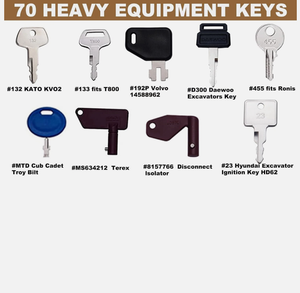 Ensemble de clés d'équipement 70 pièces de haute qualité pour JCB, CAT,Bobcat, <span class=keywords><strong>KOM</strong></span>, Kubota, Case, JD - Product Image 6