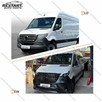 Kit de conversion de carrosserie extérieure PP Car pour Benz Sprinter W907 jusqu'à la version AMG Bodykit 2018+ |   Installation facile |   Parfait match