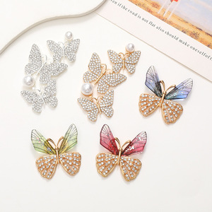 Hot bán sang trọng Bling làm tắc nghẽn Charms Rhinestone kim loại Hollow năm cánh sao thiết kế quyến rũ Giày thời trang kim cương giày trang trí - Product Image 4