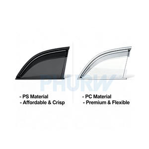 Viseras para Ventanas de Automóviles Suministradas por la Fábrica PHURW, Visera para Ventana Negra de Alta Calidad Fabricada con Inyección de GPPS para <span class=keywords><strong>CX</strong></span>-5 <span class=keywords><strong>Mazda</strong></span>, <span class=keywords><strong>Accesorios</strong></span> Exteriores para Automóviles - Product Image 2