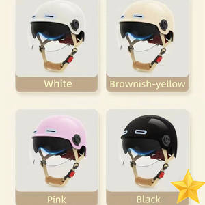 Casque de sécurité avec lunettes de protection ABS casques de motos pour escalade équitation travail extérieur sauvetage - Product Image 2