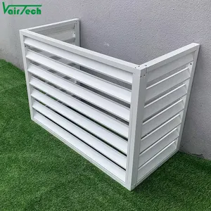 Customized ac covers exterior outdoor unit wall aluminum air conditioner ac louver cover