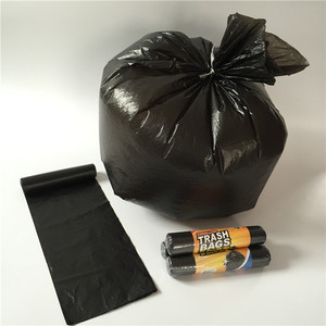customized general Packaging black garbage trash rubbish bag