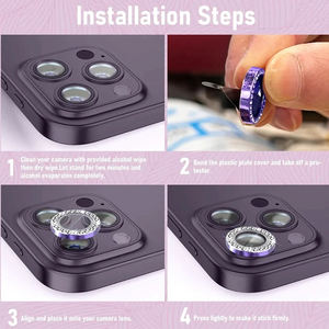 Cover completa diamante vetro temperato telefono di alta qualità Bling obiettivo della fotocamera protettore dello schermo per <span class=keywords><strong>Iphone</strong></span> 15 16 14 11 <span class=keywords><strong>12</strong></span> 13 <span class=keywords><strong>Pro</strong></span> <span class=keywords><strong>Max</strong></span> - Product Image 6