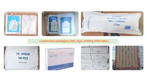 <span class=keywords><strong>Tablier</strong></span> jetable en PE non tissé, durable et doux, sans manches, protection intégrale pour la peinture et les projets de bricolage - Product Image 5