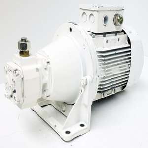 Mannesmann PGF2-22/011RH01VE4 Pompe hydraulique + support DE100LB4 Moteur d'occasion Nouveau Original prêt à l'emploi Automatisation industrielle PAC - Product Image 1