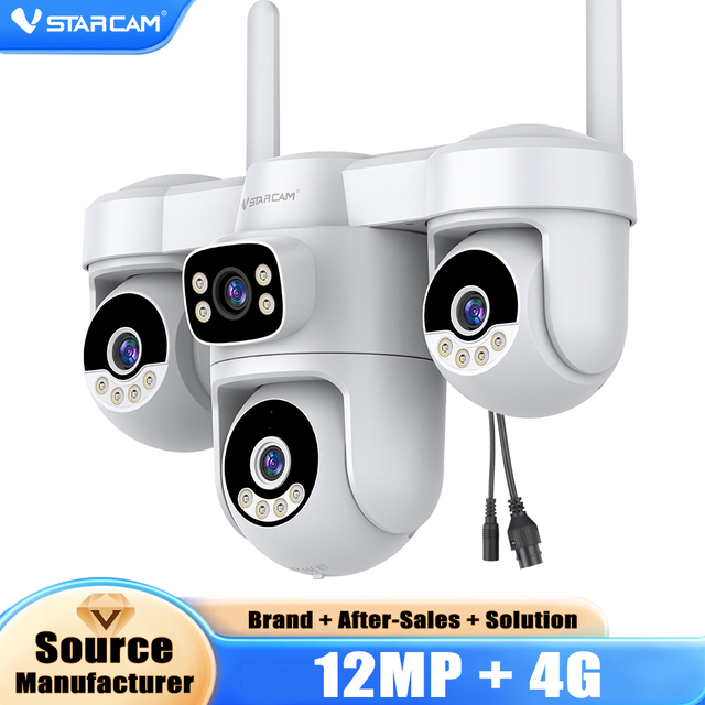 VStarcam CG623FR 4G Outdoor IP Camera 720 PTZ Surveillance AI Humanoid Detection Full Color Night Vision CMOS Cloud 1 Year