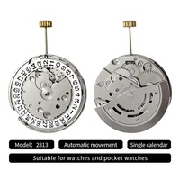 Mouvement de montre mécanique automatique en acier inoxydable 2813, étanche, à 3 aiguilles, avec calendrier simple, pièces de montre, mouvement de montre en métal à piles