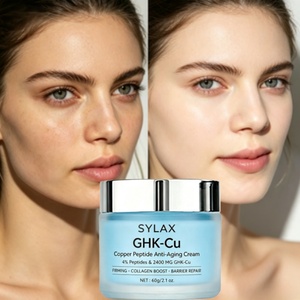 Crème au peptide de cuivre GHK-Cu bioactif à 4 %, 2400 mg, hydratant anti-âge, raffermissant visage et cou, élasticité, anti-rides, naturel - Product Image 6