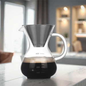 800Ml Thủy Tinh Borosilicate Thép Không Gỉ Của Nhãn Hiệu Cà Phê & Trà Lọc Chủ Với Giấy-Miễn Phí Đổ Hệ Thống - Product Image 1