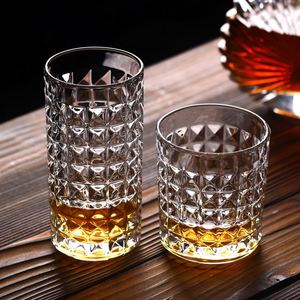 Juego de Vasos de Vidrio Repujado para Restaurante, con Borde Dorado, para Vino, Whisky, <span class=keywords><strong>Cerveza</strong></span>, Leche, Té, Jugo, Agua, para Desayuno y Comida - Product Image 2