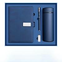 Articles cadeaux de luxe promotionnels en gros, carnet A5 en cuir, journal personnalisé, agenda de bureau, ensemble cadeau d'entreprise avec stylo