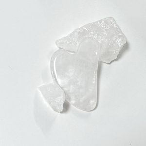 Planche de Guasha en Jade Cristal Blanc Transparent Naturel au Meilleur Prix d'Usine pour le Visage - Product Image 3