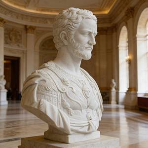 Statue de <span class=keywords><strong>buste</strong></span> de César <span class=keywords><strong>en</strong></span> <span class=keywords><strong>marbre</strong></span> sculpté à la main, <span class=keywords><strong>prix</strong></span> d'usine - Product Image 3