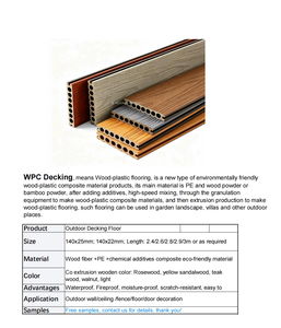 Plancher en bois composite IPE moderne, imperméable et antidérapant, grain <span class=keywords><strong>de</strong></span> bois carré, pour extérieur, piscine, <span class=keywords><strong>jardin</strong></span>, parc, fabriqué en Chine - Product Image 3