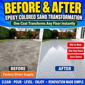 Peinture autolissante pour marbre, durcisseur de résine complet, revêtement de sol époxy coloré au sable - Product Image 5