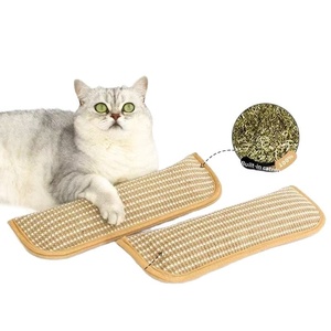 <span class=keywords><strong>Coussin</strong></span> à mâcher en sisal et <span class=keywords><strong>herbe</strong></span> à <span class=keywords><strong>chat</strong></span> – Durable, résistant aux griffures, sans perte de fibres, pour usage intérieur – Pour divertir les animaux et soulager l'ennui - Product Image 1