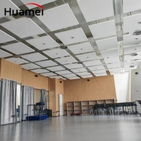 Plafon Gantung Awan Akustik Fiberglass Tahan Air dan Api dengan Desain Modern untuk Hotel dan Apartemen Kedap Suara