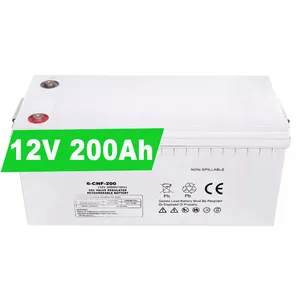 2023 Offre Spéciale Yipin 12V 50ah 70ah 100ah 120ah 150ah 200ah 220ah 250ah 300ah gel batterie solaire 12V