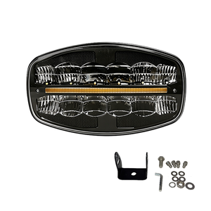 Luz de Trabajo para Auto de <span class=keywords><strong>9</strong></span> Pulgadas y 12 LED, DC12-24V, IP65, Impermeable, Aleación de Aluminio, Luz de Conducción LED Blanca y Amarilla, Doble Color, para Camioneta Todoterreno y SUV - Product Image 1