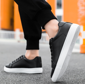 Zapatos Casuales Transpirables para Hombre, Cómodos y Ligeros, con Suela Suave, Color Sólido, Diseño Simple, Corte Bajo, Zapatos Deportivos Casuales - Product Image 4
