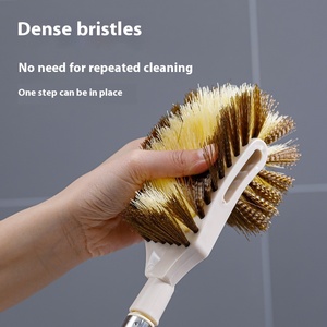 Brosse de toilette murale pour la maison, longue tige en plastique, éponge en plastique double face, pas d'angle mort, brosse de nettoyage portable <span class=keywords><strong>Sarah</strong></span> - Product Image 4