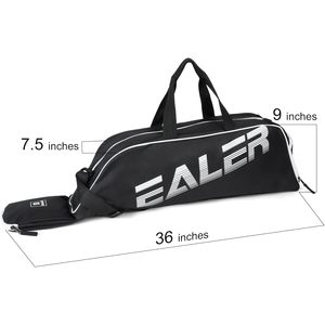 Bolsa de Equipo de Béisbol EALER, Grande, Negra, de Poliéster, para Guardar Bate, Casco y Guantes, para Niños, Jóvenes y Adultos - Product Image 6