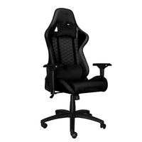 Chaise de jeu ergonomique pivotante inclinable avec soutien lombaire réglable, accoudoirs 2D et design respirant en nid d'abeille pour la maison et le bureau