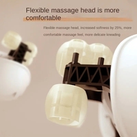 Elektrischer Intelligenter Shiatsu-Knetmassagegerät für Nacken und Rücken 3D 6D Vibration Heizung USB-Aufladbar Körperentspanner