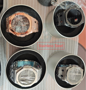 อะไหล่ทดแทน ชุดดัดแปลงตัวเรือนและสายนาฬิกาข้อมือสแตนเลสสตีล 316L เงาแบบ Intersand รุ่น G-A2100 - Product Image 2