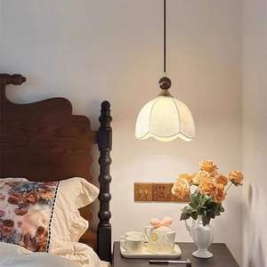 Nuovo stile cinese luce a sospensione per interni retrò tessuto moderno camera da letto lampadario in ferro battuto protezione per gli occhi lampada regolabile in altezza - Product Image 6