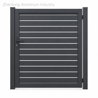 Portails d'entrée contemporains de luxe en aluminium avec design automatique étanche pour usage résidentiel