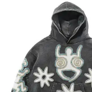 Nouvelle arrivée Hommes Distressed Hoodies meilleur design séchage rapide respirant élégant en détresse Hommes Hoodies en matériau de haute qualité - Product Image 5