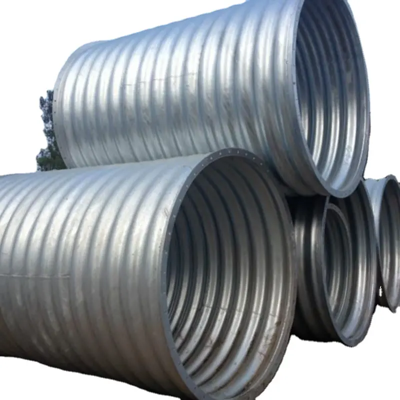Corrugated Steel Pipe Multi Plate Galvanized Culvert Pipe Metal Culverts Price