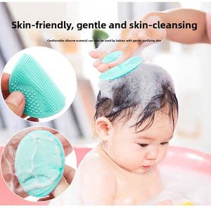 Oval Shaped Silicone Handheld Facial Cleanser and Brush for Baby Massage and Hair Washing Miraculous Tool for Pore Cleaning - Product Image 5