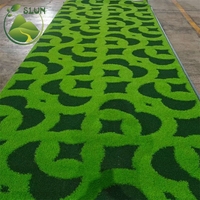 Panel Dinding Lumut 3D Premium, Dinding Hijau Buatan, Taman Vertikal, Rumput Palsu untuk Vila Mewah, Restoran, Latar Belakang Foto, Mawar