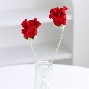 Nuevo Producto para el Día del Maestro y Navidad: Ramas de Rosas Tejidas de Lorraine, Decoración para Centros Comerciales y Tiendas, Productos de Flores Simuladas - Product Image 6
