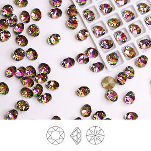 Paso Sico Rainbow Colors 3D Nail <span class=keywords><strong>Art</strong></span> Supplies Xirius <span class=keywords><strong>Chaton</strong></span> 8.1mm Strass en vrac pour la décoration des ongles - Product Image 1